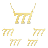 14k Gold | 777 Angel Number Necklace