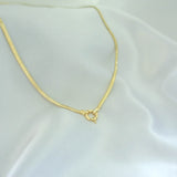 14k Gold | 2.5mm Snake Necklace with Sailor Clasp