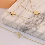 14k Gold | Disc Cremation Urn / Ash Holder Bracelet