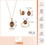 14k Gold | Oval Diaspore Earrings