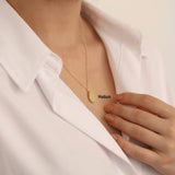 14k Gold | Flat Teardrop Cremation Urn / Ash Holder Necklace