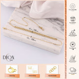 14k Gold | Thin Cuban Chain & Paperclip Necklace