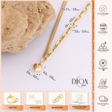 14K Gold | Paperclip & Double Curb Chain Necklace