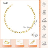 14k Gold | Oval Heavy Paperclip Necklace