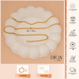 14k Gold | 3mm Bismarck Chain Bracelet