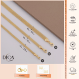 14k Gold | Bismarck Mesh Chain Necklace
