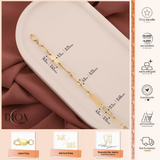 14k Gold | Name Engravable Paperclip Necklace