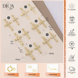 14k Gold | Engraved Cross Necklace