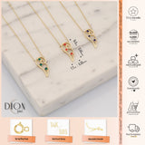 14k Gold | Colored Wing Necklace