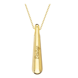14k Gold | Slim Cone Cremation Urn / Ash Holder Necklace