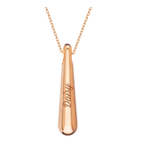 14k Gold | Slim Cone Cremation Urn / Ash Holder Necklace