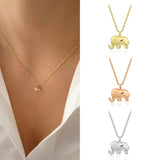 Minimalist Elephant Necklace