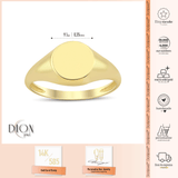 14k Gold | Chunky Initial Ring