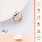 14k Gold | Green Laurel Leaf Ring