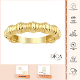 14k Gold | Loop Texture Ring