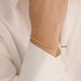 14k Gold | Rope Chain Bracelet