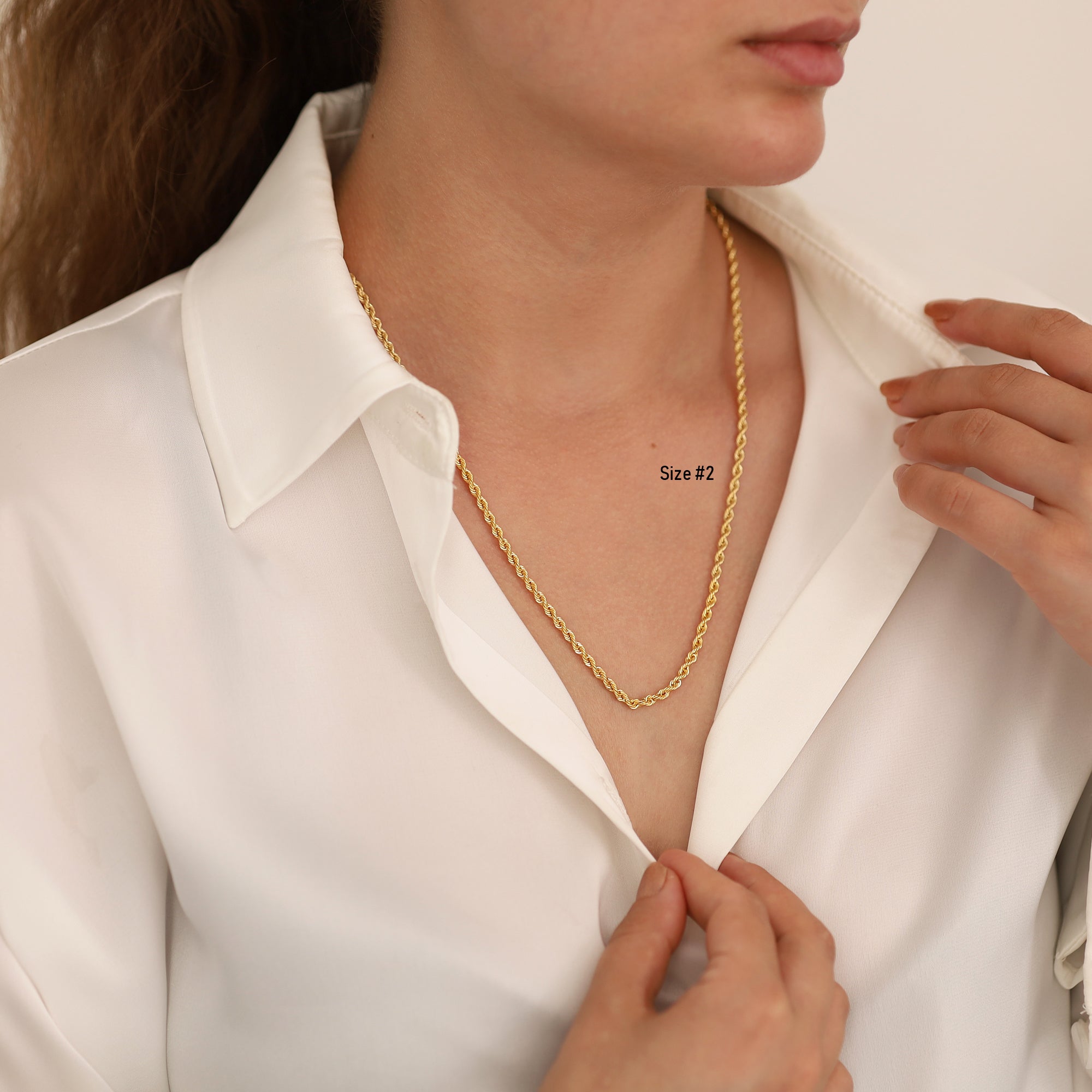 14k Gold | Rope Chain Necklace