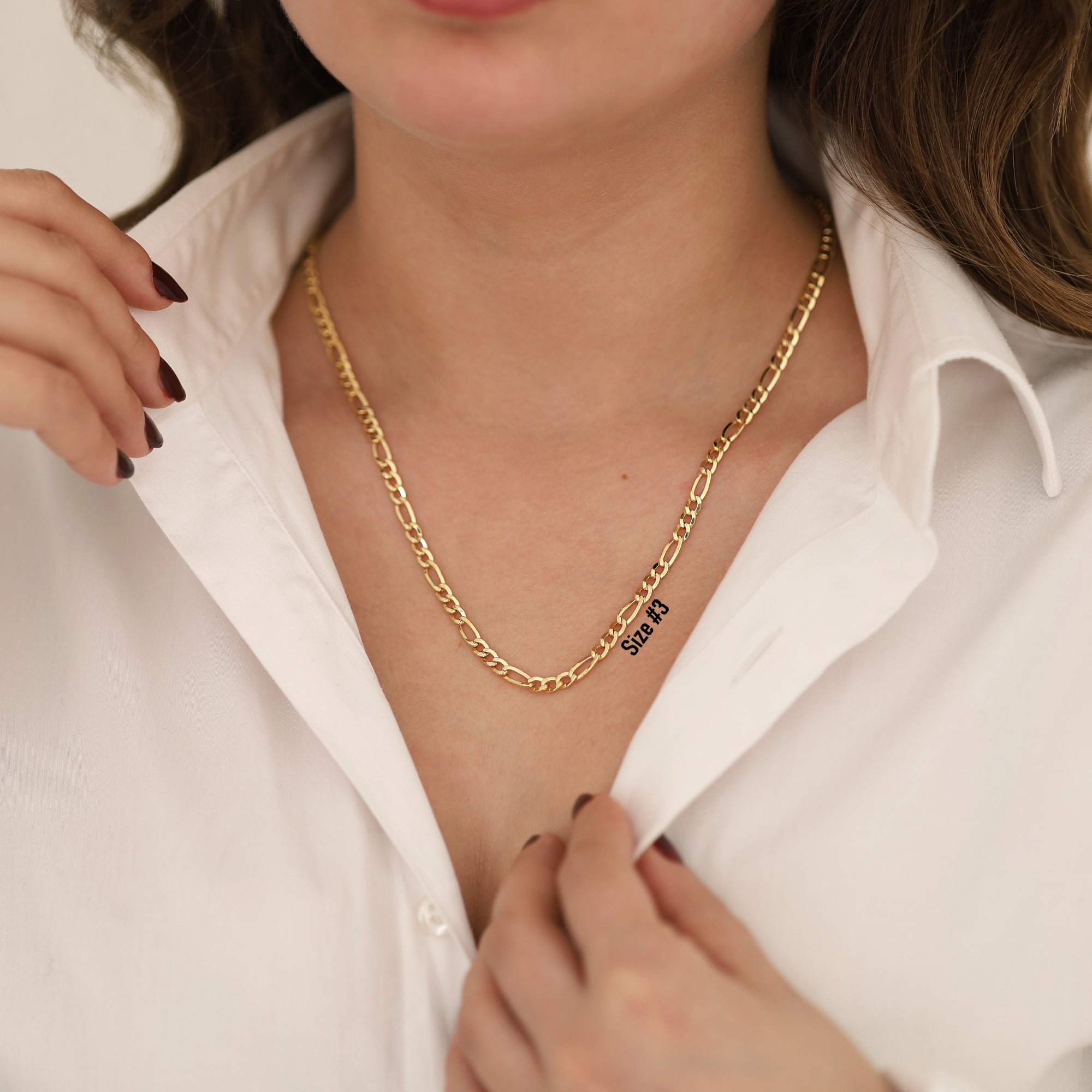 14k Gold | Figaro Chain Layering Necklace