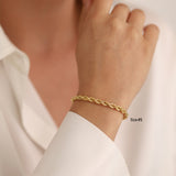 14k Gold | Rope Chain Bracelet