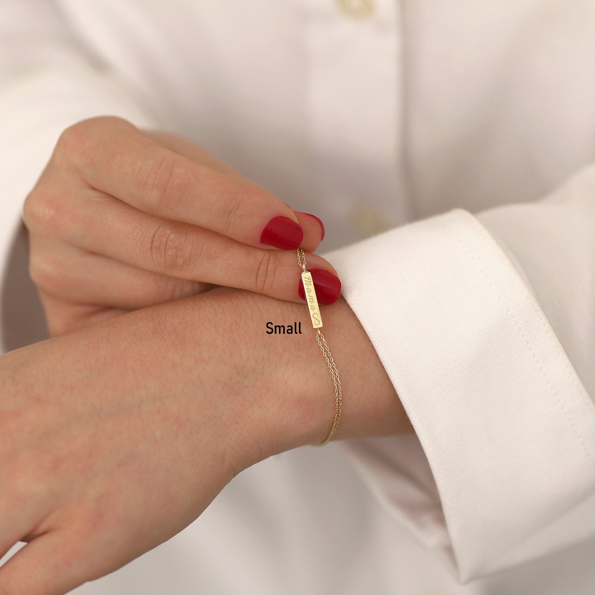 14k Gold | Bar Cremation Urn / Ash Holder Bracelet