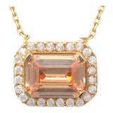 14k Gold | Amethyst Baguette Cut Necklace