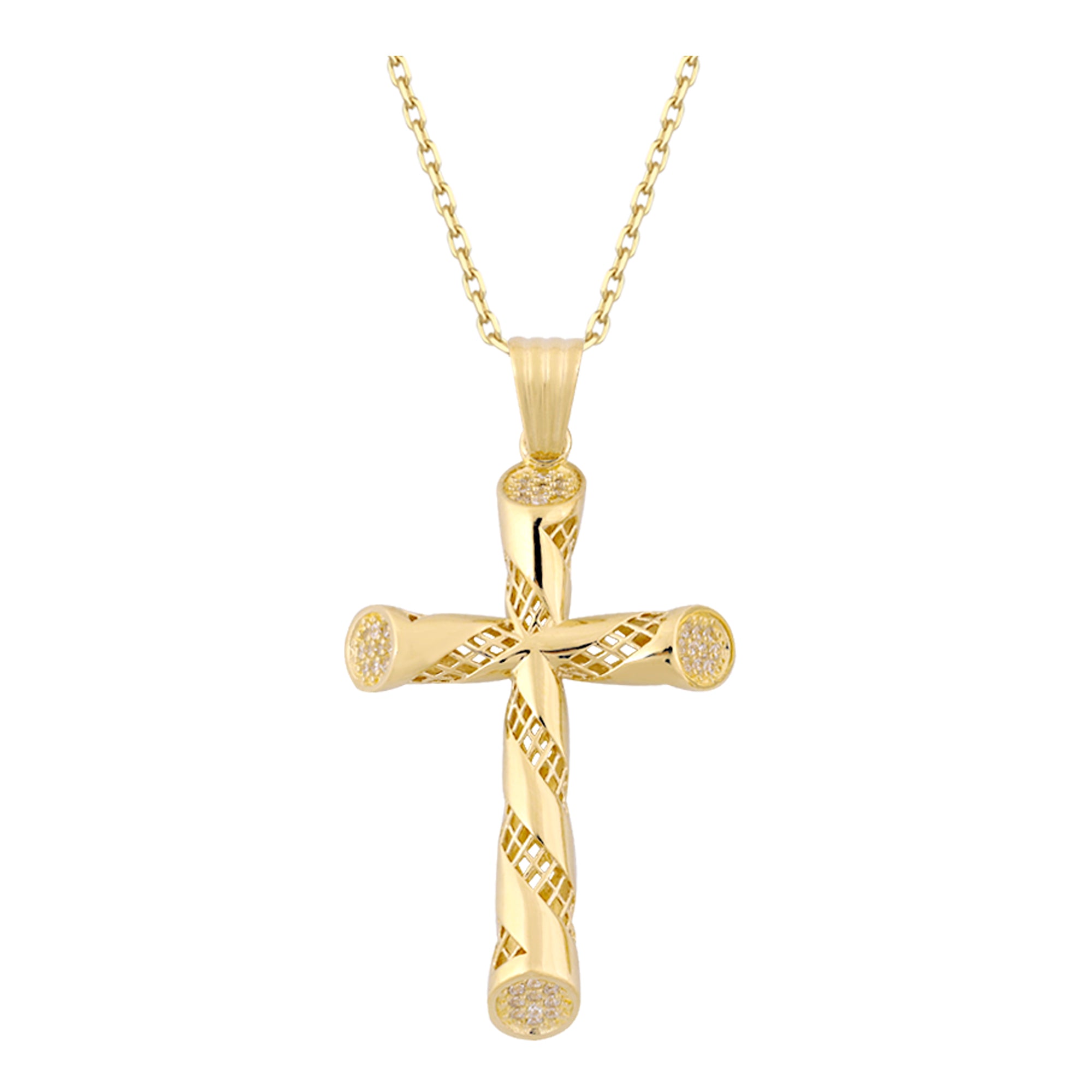 14k Gold | Cross Pendant Necklace