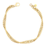 14k Gold | Swirl Chain Bracelet