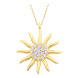14k Gold | Sun Charm Necklace