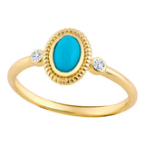 14k Gold | Turquoise Statement Ring