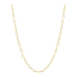 14k Gold | Flat Oval Link Chain Necklace