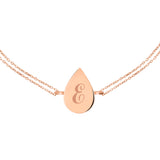 14k Gold | Flat Teardrop Cremation Urn / Ash Holder Bracelet