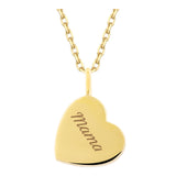 14k Gold | Heart Cremation Urn / Ash Holder Necklace