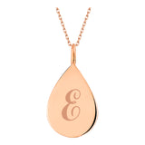 14k Gold | Flat Teardrop Cremation Urn / Ash Holder Necklace