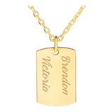 10k Gold | Initial Engraving Necklace