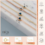 14k Gold | Double Sided Evil Eye Bracelet