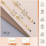 14k Gold | Paperclip & Round Link Chain Bracelet