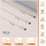 14k Gold | Sequin Boomerang Sparkle Chain Bracelet