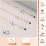 14k Gold | Sequin Boomerang Sparkle Chain Bracelet