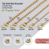 Rolo Chain Charm Bracelet