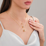 10k Gold | Ball Cremation Urn / Ash Holder Necklace