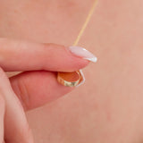 14k Gold | Disc Cremation Urn / Ash Holder Necklace