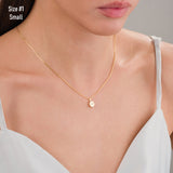 10k Gold | Disc Cremation Urn / Ash Holder Necklace