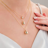 14k Gold | Teardrop Cremation Urn / Ash Holder Necklace