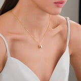 14k Gold | Teardrop Cremation Urn / Ash Holder Necklace