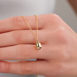 14k Gold | Teardrop Cremation Urn / Ash Holder Necklace