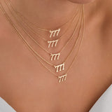 14k Gold | 777 Angel Number Necklace