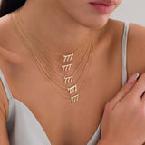 14k Gold | 777 Angel Number Necklace