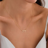 14k Gold | 777 Angel Number Necklace