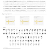 10k Gold | Lateral Cross Name Necklace