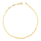 14k Gold | Sequin Boomerang Sparkle Chain Bracelet